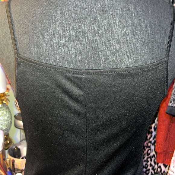 #237-(M) No Boundaries black spaghetti strap cami, soft and silky, long - Picture 4 of 8